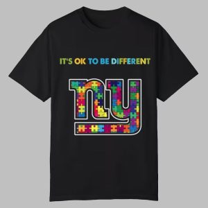 2025 NY Giants It's Ok To Be Different Shirt