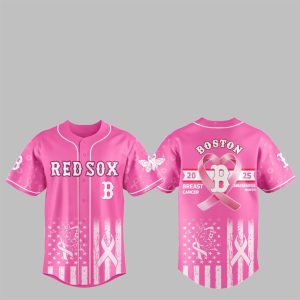 1 Red Sox 2025 Breast Cancer Awareness Month Jersey