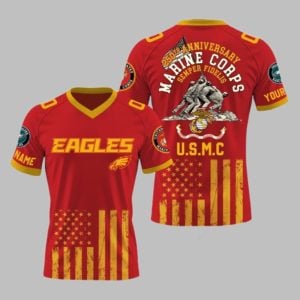 Eagles 250th Birthday of the US Marine Corps Jersey 1 1