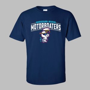 Bismarck Larks Motorboater Missouri River Motorboaters Wordmark Shirt 2025 Giveaway
