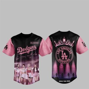 1 2025 LA Dodgers Blackpink 2025 World Tour Jersey