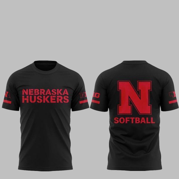 0 Coach Rhonda Revelle Nebraska Cornhuskers Softball Shirt 1