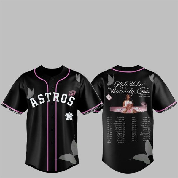 1 Astros Kali Uchis The Sincerely Tour Jersey 2025