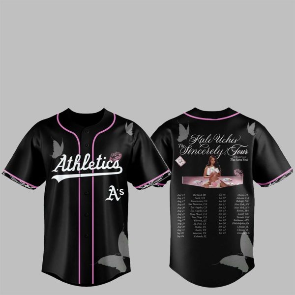 1 Athletics Kali Uchis The Sincerely Tour Jersey 2025