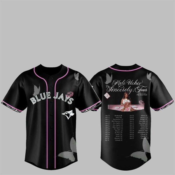 1 Blue Jays Kali Uchis The Sincerely Tour Jersey 2025