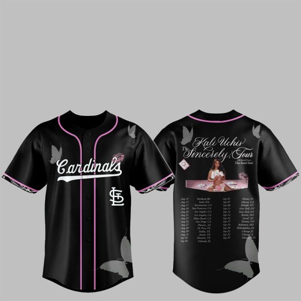 1 Cardinals Kali Uchis The Sincerely Tour Jersey 2025