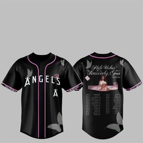 1 LA Angels Kali Uchis The Sincerely Tour Jersey 2025