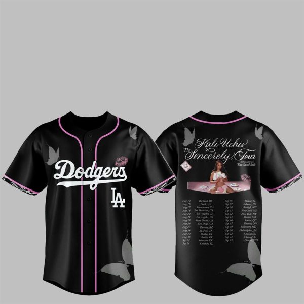 1 LA Dodgers Kali Uchis The Sincerely Tour Jersey 2025