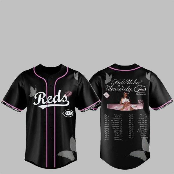 1 Reds Kali Uchis The Sincerely Tour Jersey 2025