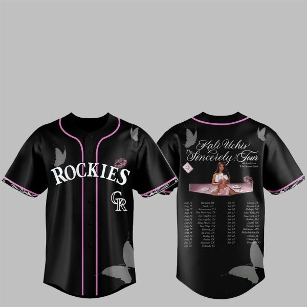 1 Rockies Kali Uchis The Sincerely Tour Jersey 2025