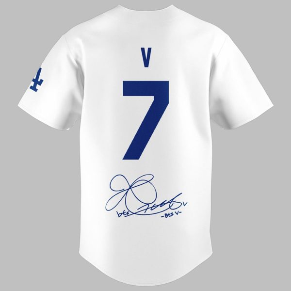2 2025 LA Dodgers V Kim Taehyung Signature Jersey 2