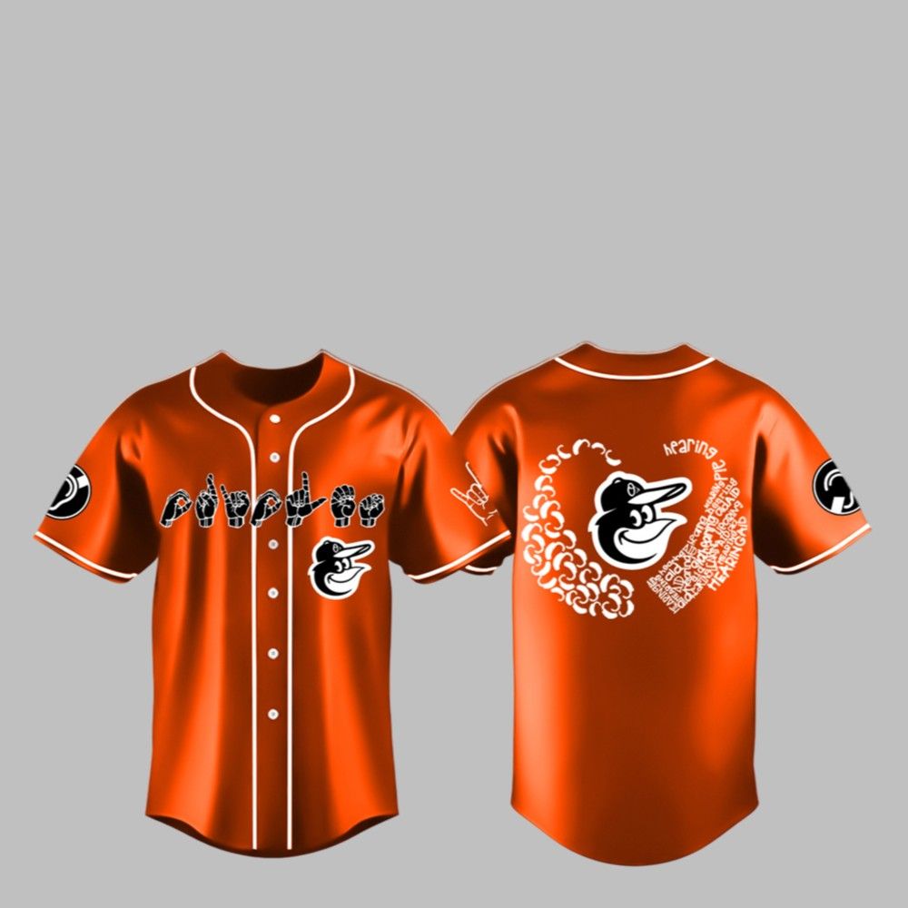 2025 Baltimore Orioles Deaf & Hard-of-Hearing Awareness Day Jersey 2025 Baltimore Orioles Deaf & Hard-of-Hearing Awareness Day Jersey