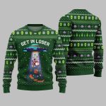2025 Christmas Alien UFO Ugly Christmas Sweater