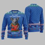 2025 Christmas All I Want For Christmas Is A Koala Ugly Christmas Sweater