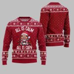 2025 Christmas All Is Calm Capybara Ugly Christmas Sweater