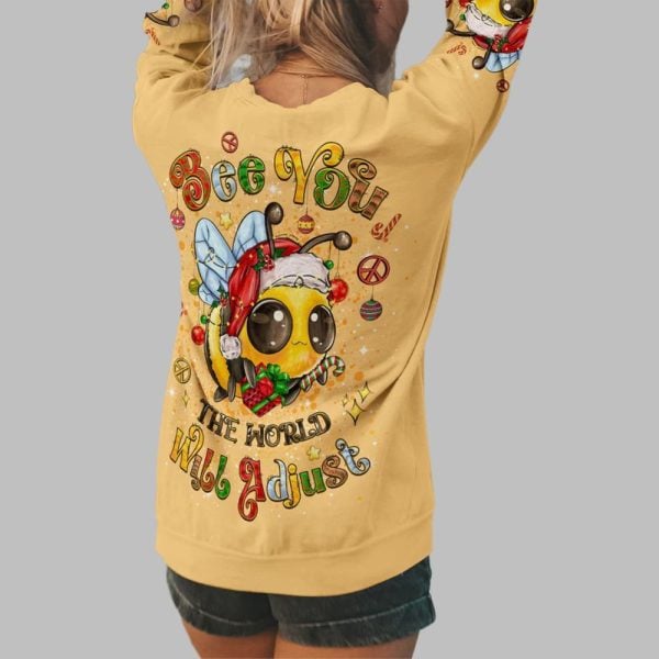 2025 Christmas Bee You The World Will Adjust Shirt 3