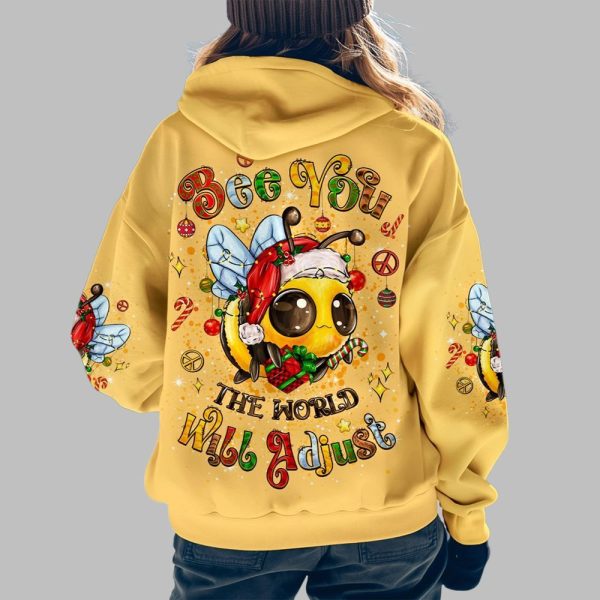 2025 Christmas Bee You The World Will Adjust Shirt 4