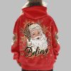 2025 Christmas Believe Santa Claus Shirt 4