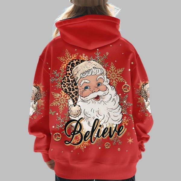 2025 Christmas Believe Santa Claus Shirt 4