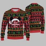 2025 Christmas Best Christmas Ever Cartoon Mouse Christmas Hat Ugly Sweatshirt