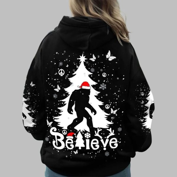 2025 Christmas Bigfoot Believe Shirt 5