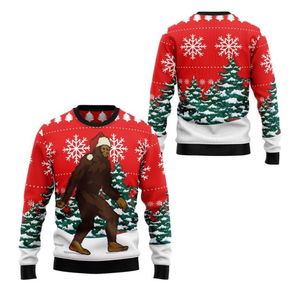 2025 Christmas Bigfoot Ugly Christmas Sweater 1 2