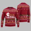 2025 Christmas Bold Pacman Santa Ghost Hunt Ugly Christmas Sweater 4