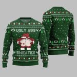 2025 Christmas Caught Kissing Santa Ugly Christmas Sweater