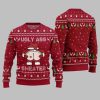 2025 Christmas Caught Kissing Santa Ugly Christmas Sweater 2