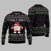 2025 Christmas Caught Kissing Santa Ugly Christmas Sweater 4