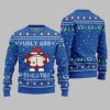 2025 Christmas Caught Kissing Santa Ugly Christmas Sweater 5