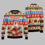 2025 Christmas Chicken Shake Your Tail Feathers Ugly Christmas Sweater