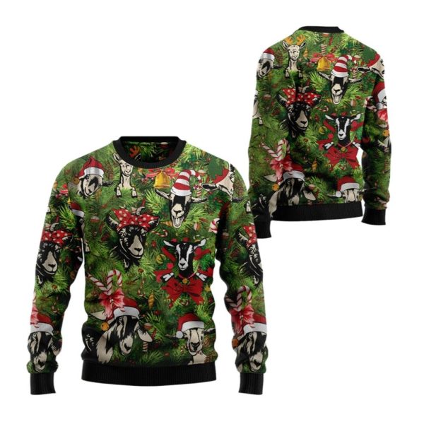 2025 Christmas Christmas Goats Christmas Ugly Christmas Sweater 1 2