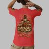2025 Christmas Cow Santa's Favorite Hot Mess Shirt