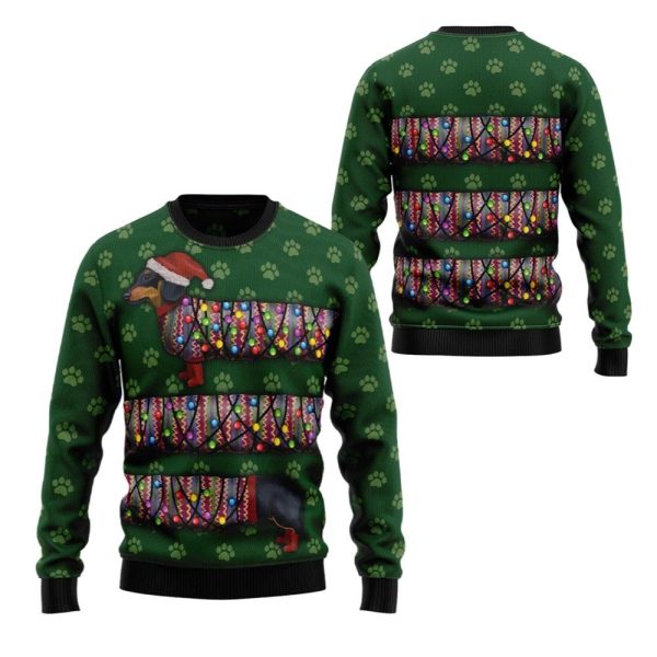 2025 Christmas Dachshund Ugly Christmas Sweater 1 2