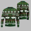 2025 Christmas Dominate The Dink Custom Team Name Pickleball Ugly Christmas Sweater 1