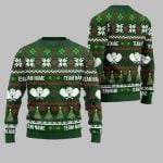 2025 Christmas Dominate The Dink Custom Team Name Pickleball Ugly Christmas Sweater