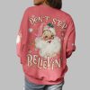 2025 Christmas Dont Stop Believin Santa Claus Shirt 3