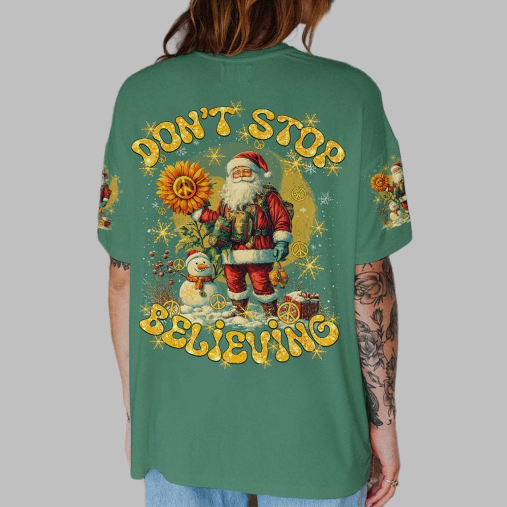 2025 Christmas Don't Stop Believing Christmas Shirt 2025 Christmas Don't Stop Believing Christmas Shirt
