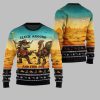 2025 Christmas Fearless Cowboy Cow And Chicken Tree Ugly Christmas Sweater 2
