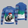 2025 Christmas First Of All Im A Delight Ugly Christmas Sweater 1