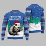 2025 Christmas First Of All Im A Delight Ugly Christmas Sweater
