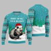2025 Christmas First Of All Im A Delight Ugly Christmas Sweater 2