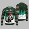 2025 Christmas First Of All Im A Delight Ugly Christmas Sweater 3