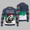 2025 Christmas First Of All Im A Delight Ugly Christmas Sweater 4