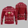 2025 Christmas Flamingo Decking The Palms Ugly Christmas Sweater 1