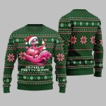 2025 Christmas Flamingo Im Feelin Pretty In Pink Ugly Christmas Sweater