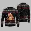 2025 Christmas Funny Capybara Santa Hat Ugly Christmas Sweater 1