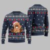 2025 Christmas Funny Capybara Santa Hat Ugly Christmas Sweater 4