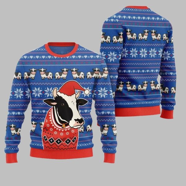 2025 Christmas Funny Cow Ugly Christmas Sweater 3